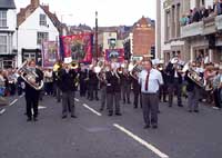 The Band strike up and are ready to march off from 'the County'....Tot concentrates on when to start marching again (after 8 bars Tot!)