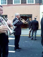 Graham tries to remember which valves to put down...Well it's a long time since he played for 'Grimey' (Arnhem starts on 'C' Graham....Don't put any valves down just yet)